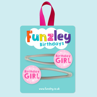 Birthday Girl Hair Clips