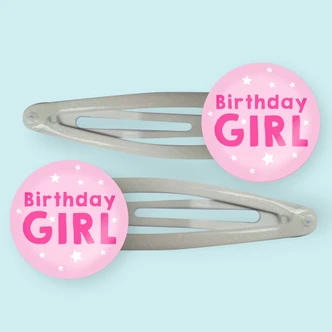 Birthday Girl Hair Clips
