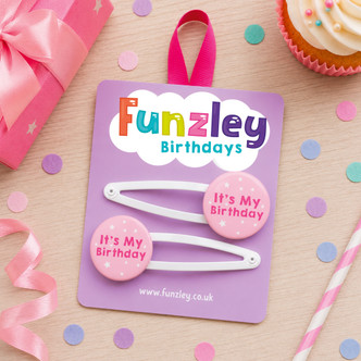 It's My Birthday Hair Clips
