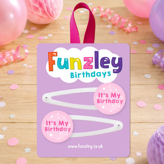 It's My Birthday Hair Clips