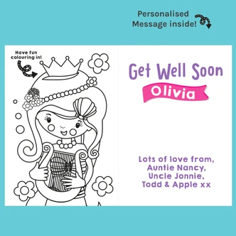 Pretty Mermaids Get Well Soon Card
