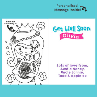 Pretty Mermaids Get Well Soon Card