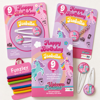 Unicorn Dreams Small Birthday Letterbox Gift Box