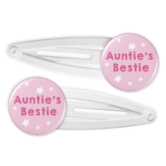 Auntie's Bestie 2 x Hair Clips