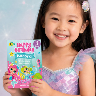 Personalised Mermaid Adventures Small Birthday Letterbox Gift Box