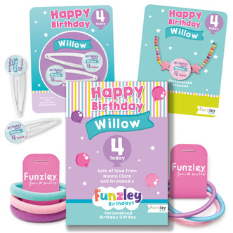 Personalised 4th Birthday Letterbox Gift Box