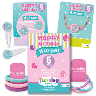 Personalised 5th Birthday Letterbox Gift Box