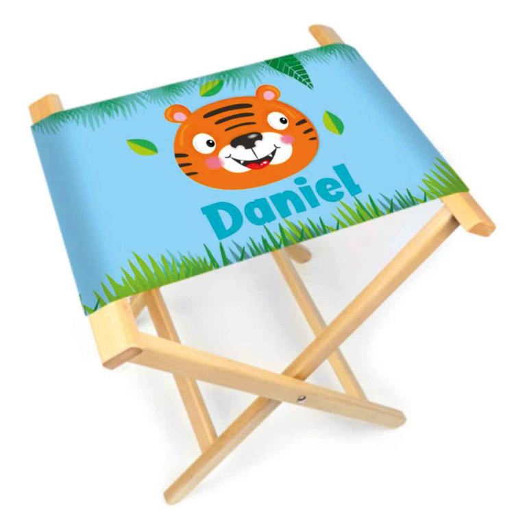 Jungle Fun Personalised Folding Stool Chair