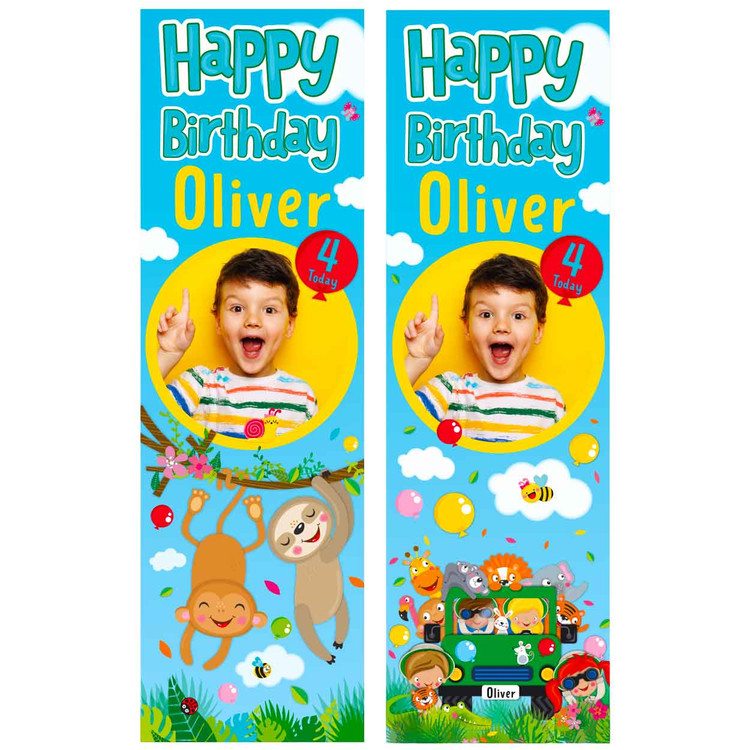 Jungle Fun Personalised Door Banners (2 PACK) Photo