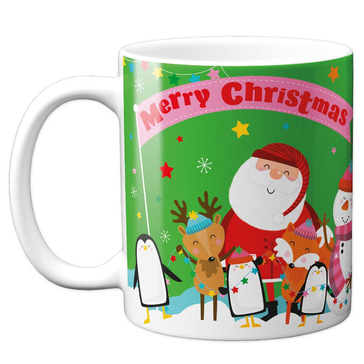 Santa and me (Green) Personalised Mug 11oz
