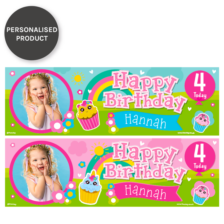Bday Cupcake Wall Banners 2pk