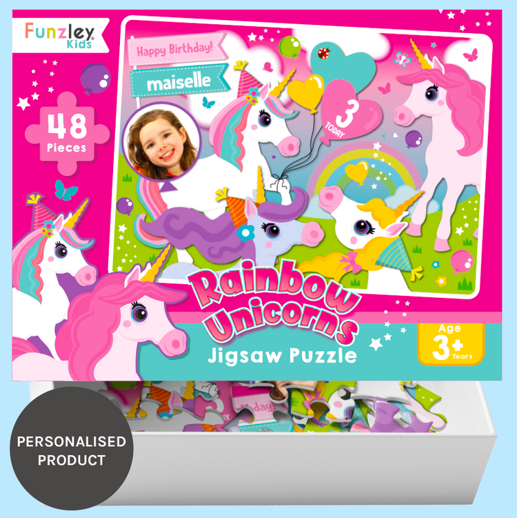 Rainbow Unicorns 48 Piece jigsaw