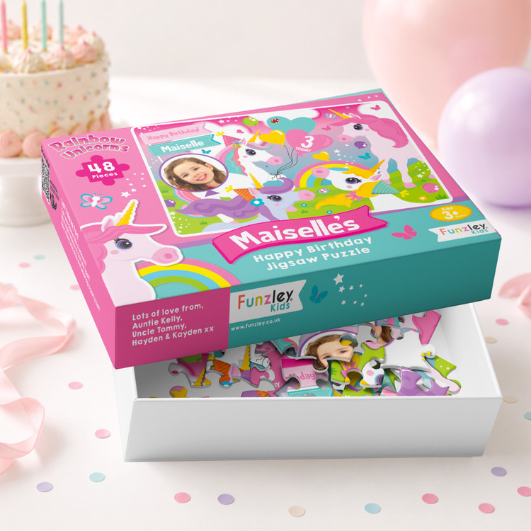 Rainbow Unicorns 48 Piece jigsaw