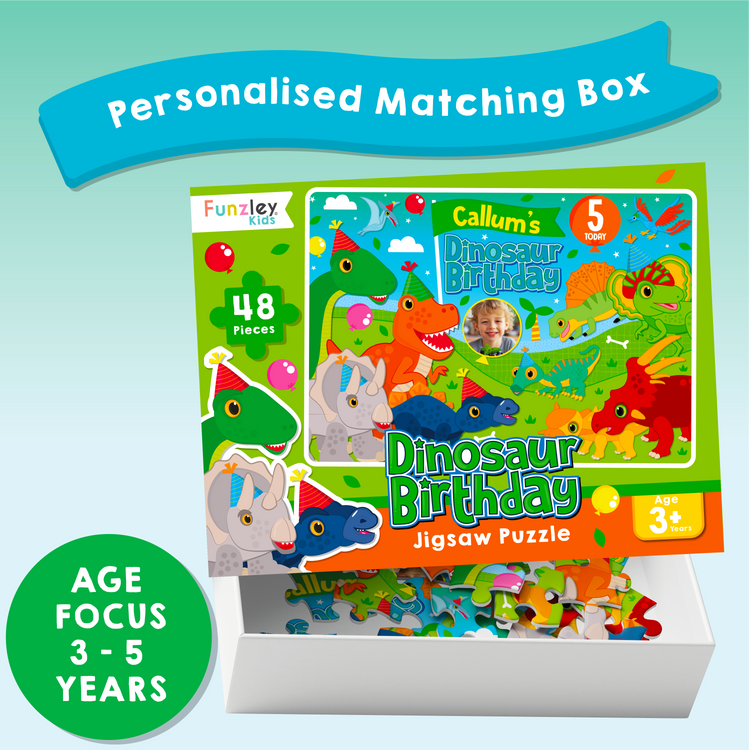 Dinosaur Birthday 48 Piece jigsaw