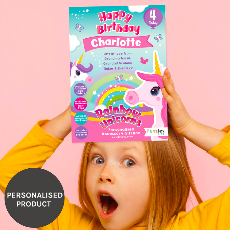 Rainbow Unicorns Accessories Bday Gift Set