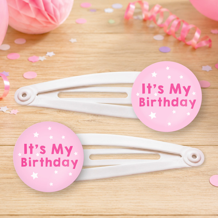 It's My Birthday Hair Clips