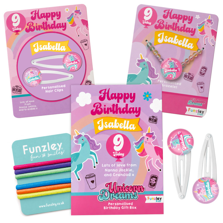 Unicorn Dreams Small Birthday Letterbox Gift Box