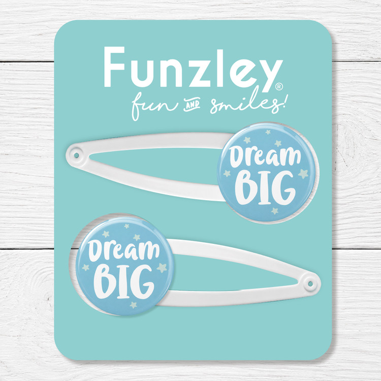 Dream Big 2 x Hair Clips