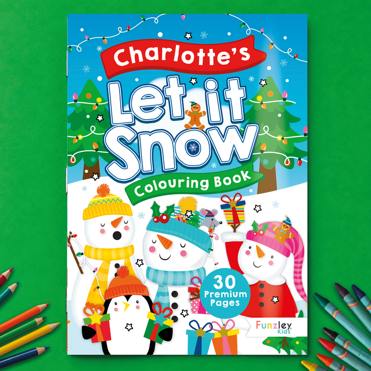 Personalised Let It Snow Colouring Book