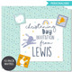 Little Star Personalised Christening Invitations 10 x pack square