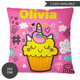 Pretty in pink (pink) Personalised Cushion