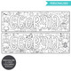 2 x personalised Landscape colouring in posters