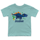 Stegosaurus  Personalised Junior T-Shirt (cari blue)