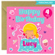 Sleepover Personalised Square Card