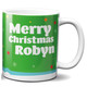 Santa and me (Green) Personalised Mug 11oz