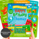 Dinosaur Bday Memory skills Numbers Gift Box