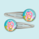Pretty Mermaids 2 x Hair Clips