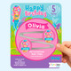 Pretty Mermaids Bday Hair Clips Gift
