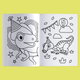 Personalised Dinosaur Birthday Colouring Book