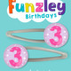 Funzley Birthdays Number 3 Hair Clips