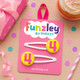 Funzley Birthdays Number 4 Hair Clips