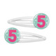 Funzley Birthdays Number 5 Hair Clips
