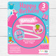 Personalised Birthday Princess Hair Clips