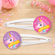 Rainbow Unicorns Hair Clips