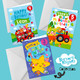 Wheels on the bus Birthday Card