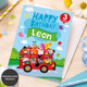 Wheels on the bus Birthday Card