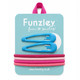Hair Set Blue Clips and Pink Bands