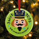 Personalised Nut Cracking Green Christmas Tree Decoration