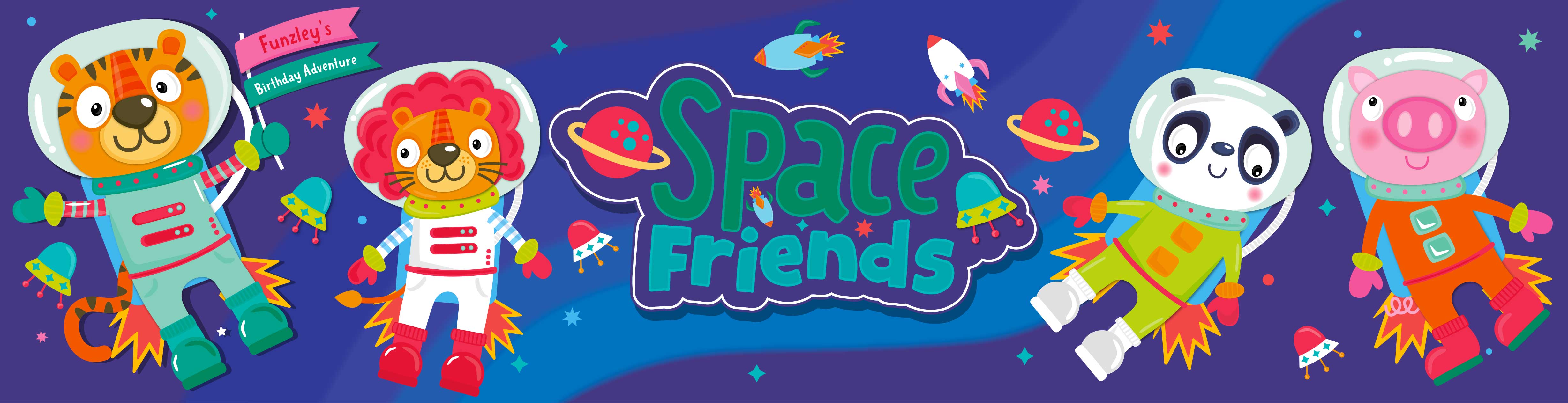 personalised jigsaw space friends