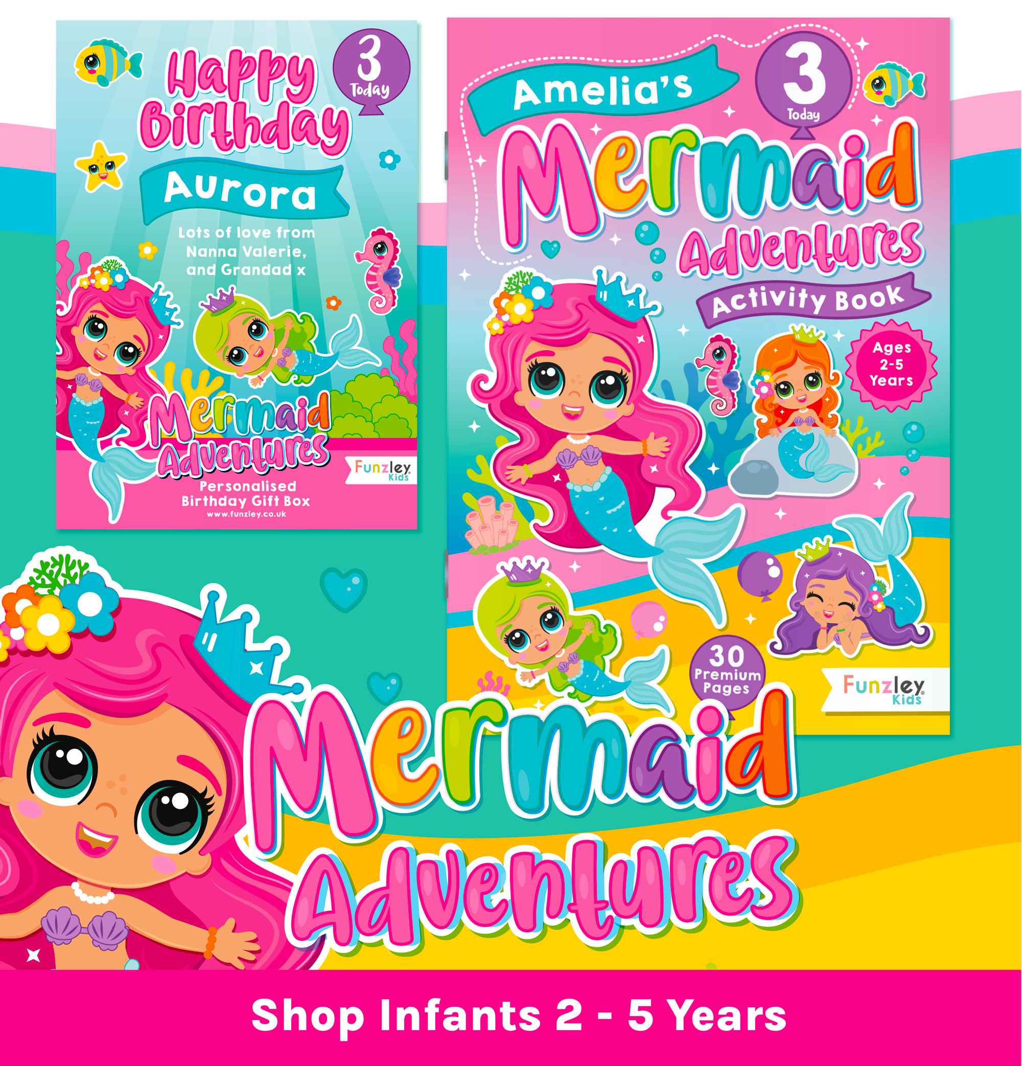 Mermaid gift for a 3 year old