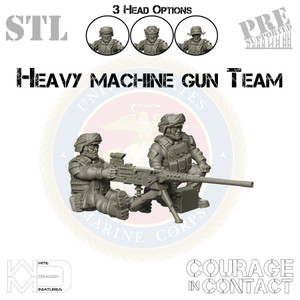Heavy Machine Gun Team - US Marines - STL Heavy Machine Gun Team - US Marines - STL
