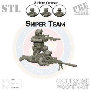 Sniper Team - US Marines - STL Sniper Team - US Marines - STL