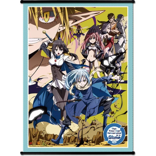 That Time I Got Reincarnated As A Slime- Key Art Group Wall Scroll