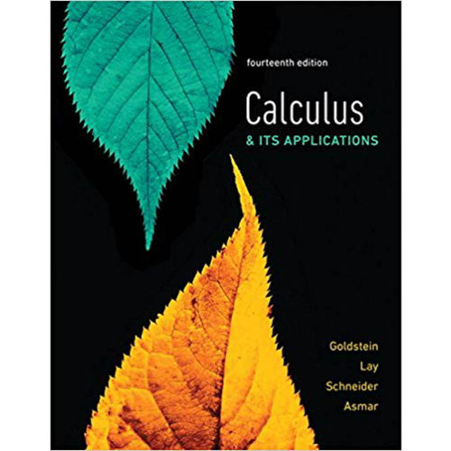 Calculus & Its Applications (14th Edition) David Schneider, David Lay , Nakhle Asmar Larry Goldstein | 9780134437774