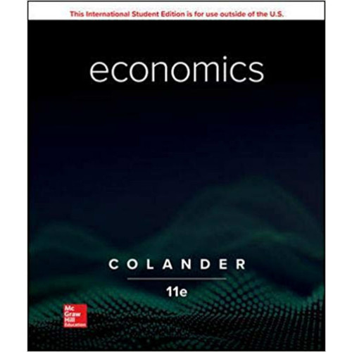 Economics (11th Edition) David Colander | 9781260566086