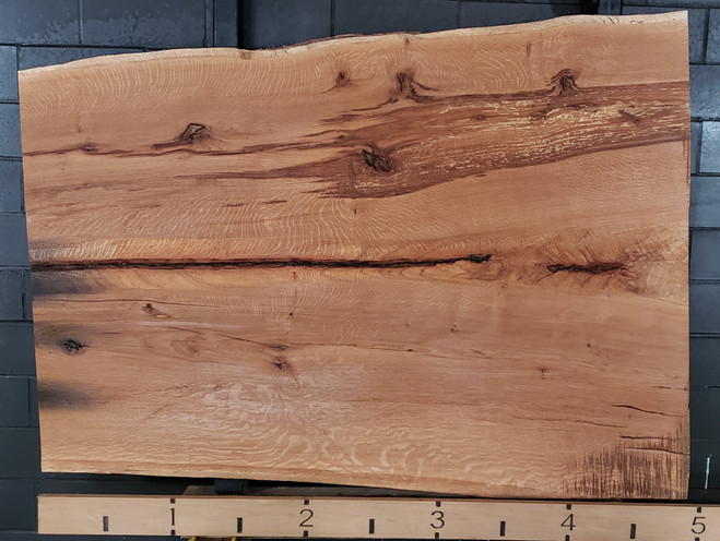 White Oak Kiln Dried Live Edge Slab